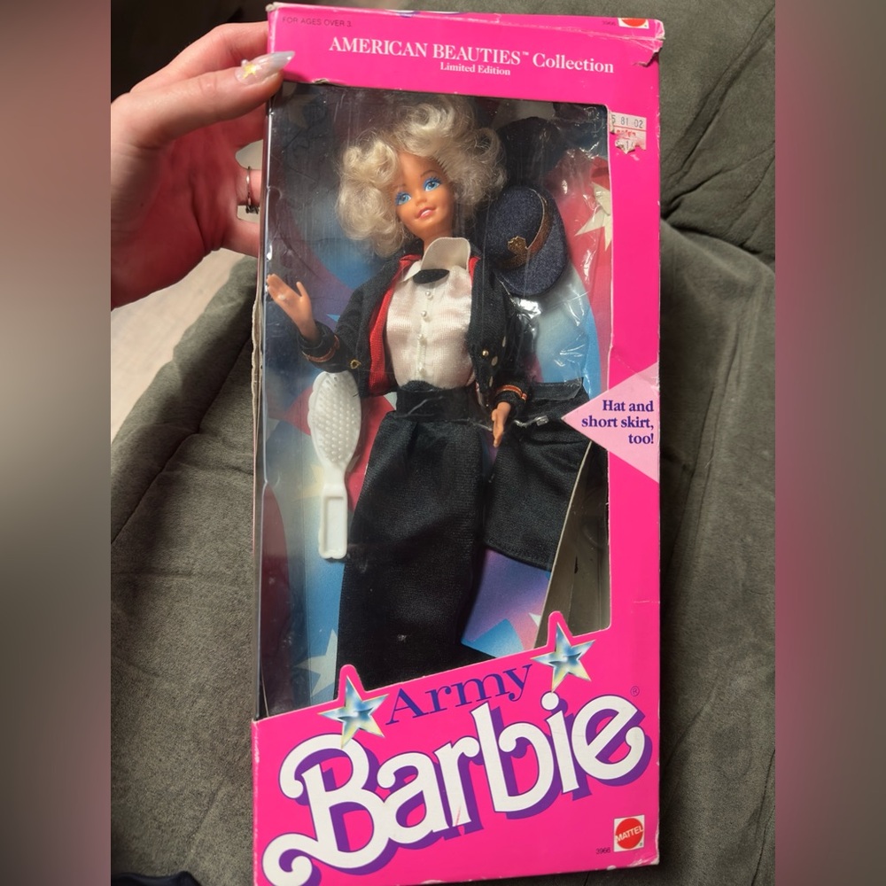 Army Barbie American Beauties Collection Mattel # 3966 Limited Edition 1989 Box